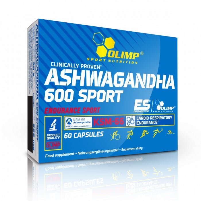 Olimp Ashwagandha 600 Sport® 60 kapsler - Styrkekraft.no